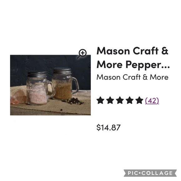 Mason Craft & More Salt and Pepper Shaker Set: Clear - 4 oz. - Picture 9 of 9